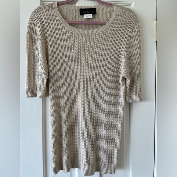 Les Copains cable knit gold sweater size large. Made in Italy - Picture 9 of 15